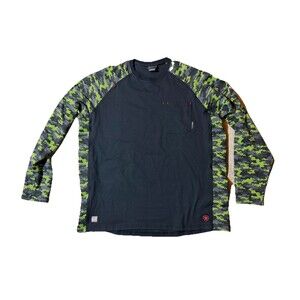 Ariat Men's FR Stretch Camo Baseball Long-Sleeve Work T-Shirt XXL